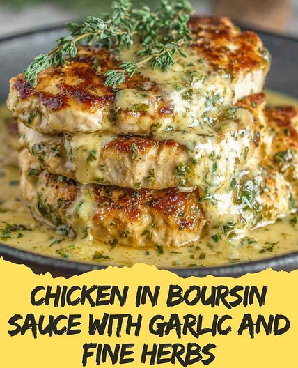 Creamy Boursin Garlic Herb Chicken Skillet