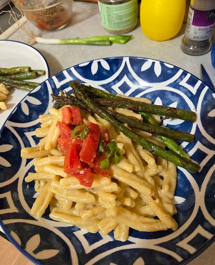Lemon Hummus Pasta (NYT inspired)