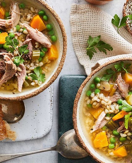 Slow-cooker lamb and barley soup recipe