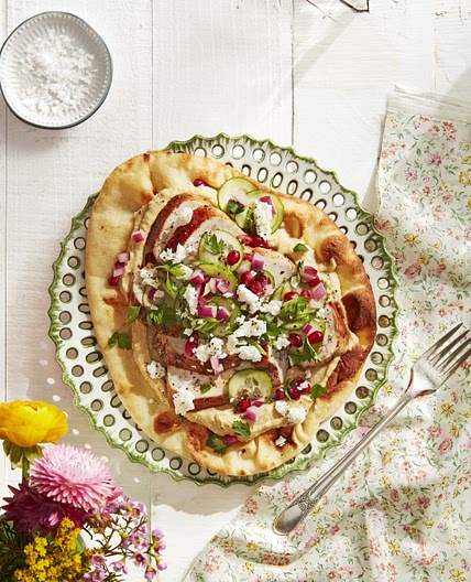 Spiced Chicken Flatbreads
