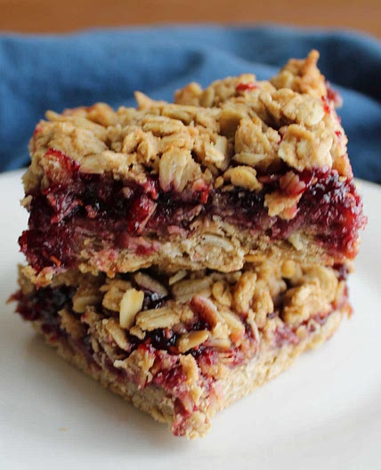 Jam Filled Sourdough Breakfast Bars