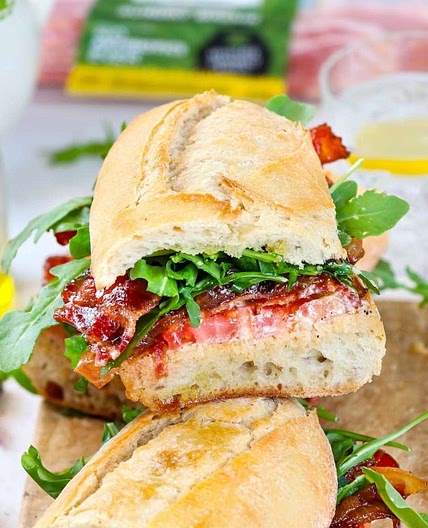 Chipotle chicken bacon sandwiches