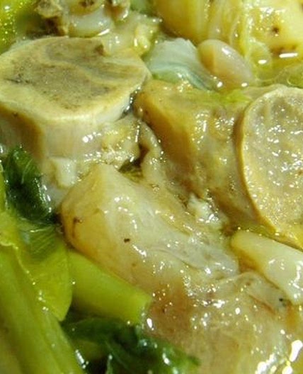 Beef Tendon Soup with vegetables / Nilaga / Bone Broth