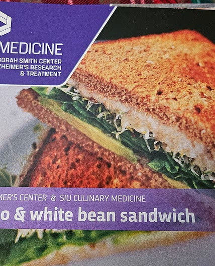 Avocado and white bean sandwich