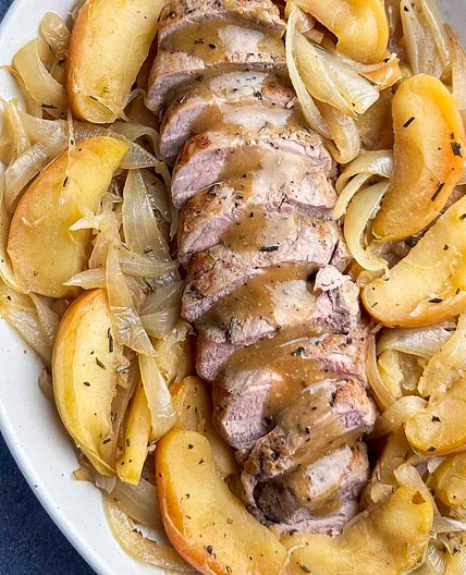 Pork Tenderloin with Apples and Onions