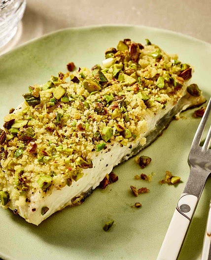 Pistachio-Crusted Halibut