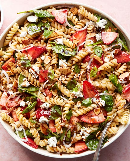 Strawberry Balsamic Pasta Salad