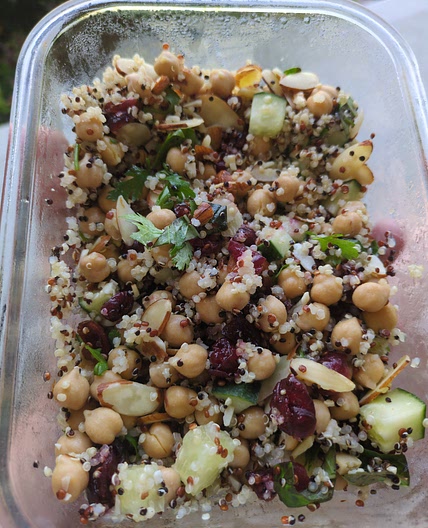 Rainbow Quinoa Chic Pea Salad