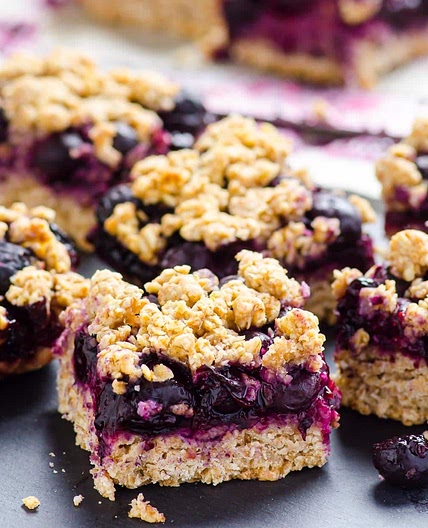 Blueberry Oatmeal Crumble Bars