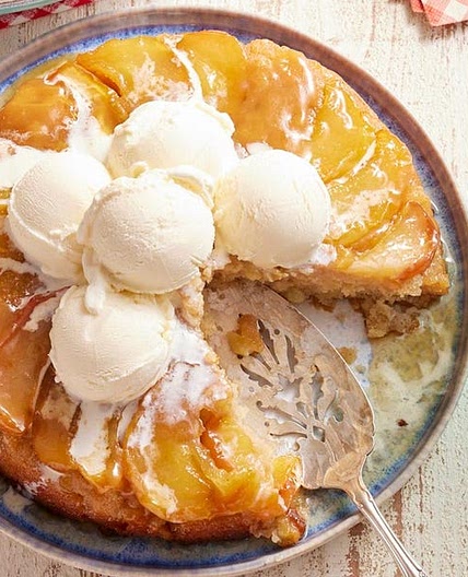 Apple Cake in an Iron Skillet