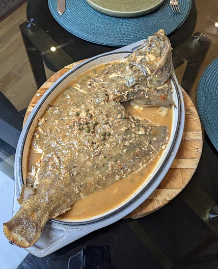 Baked Plaice with Brown Butter Sauce