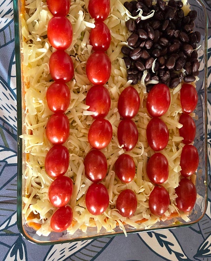 Sarah's 7 Layer Bean Dip