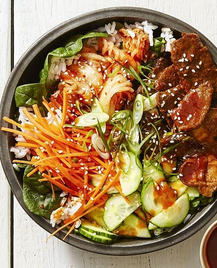 Spicy Sesame Rice Bowls