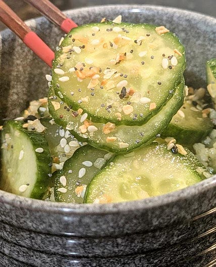 Kinda Asian Cucumber Salad