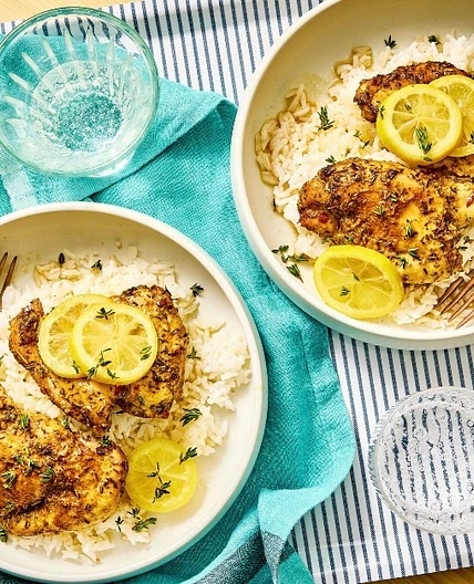 Slow Cooker Lemon Butter Garlic Chicken