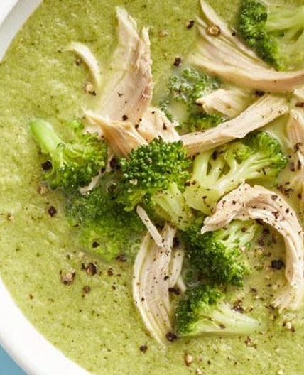 Broccoli-Parmesan Chicken Soup