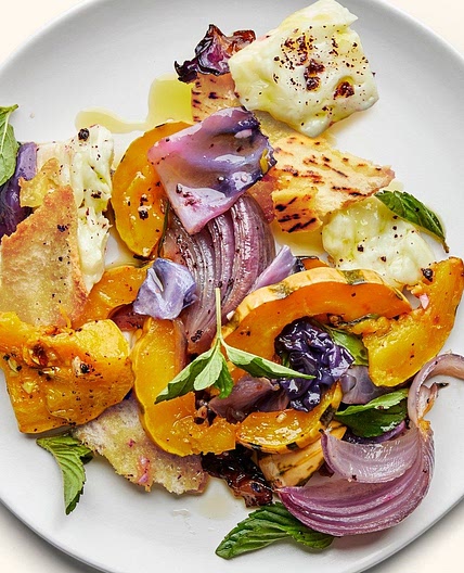 Warm Winter Vegetable Salad With Halloumi