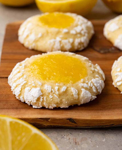 Lemon curd cookies