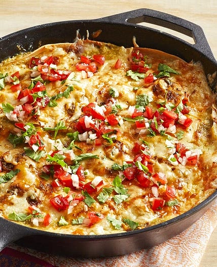 Green Chile Enchilada Casserole
