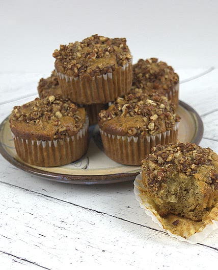 Moist Banana Pecan Muffins