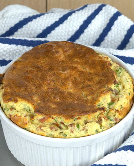 Comte Cheese Souffle with Prosciutto