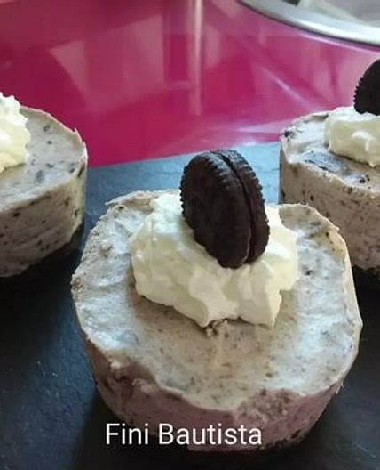 Mini cheesecake de oreo