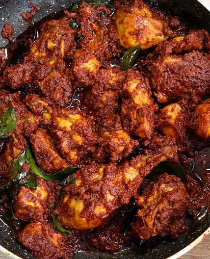 Chicken Ghee Roast Recipe (Ghee Roast Chicken)