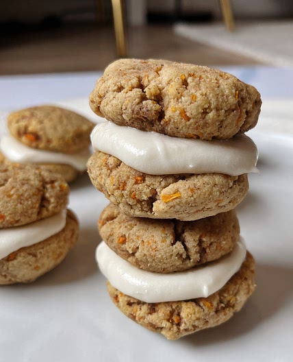 Gluten-Free Carrot Cake Cookie Sandwiches