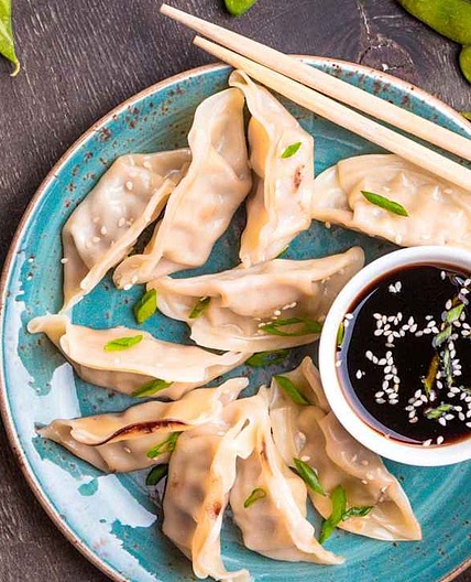 Pork and prawn dumplings