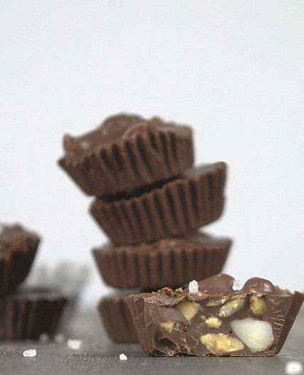 Dark Chocolate Nut Cups