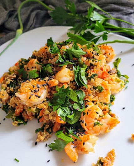 Shrimp and Quinoa Stir Fry