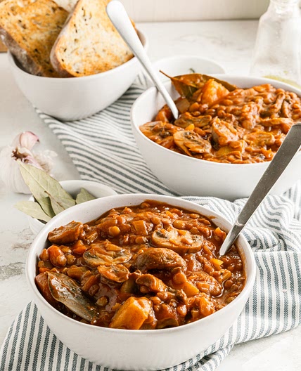 Lentil Mushroom Stew