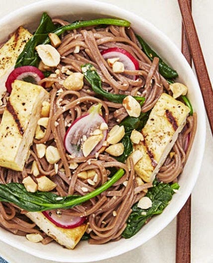 Soba Salad with Grilled Tofu