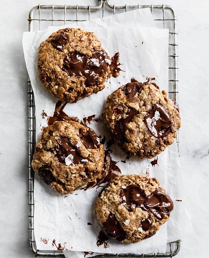 Tahini Oat Chocolate Cookies (Gluten Free) - Broma Bakery