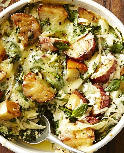 Spinach & Gruyère Potato Casserole