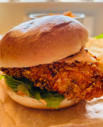 Air Fryer Chicken Burgers