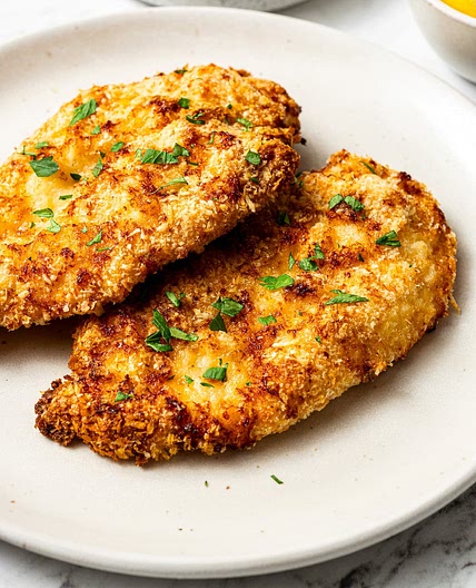 Air Fryer Parmesan Crusted Chicken