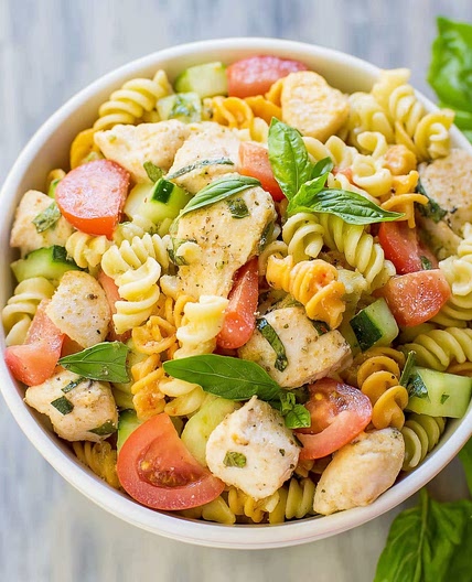 Italian Chicken Pasta Salad