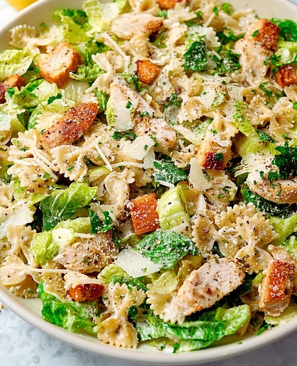 Chicken Caesar Pasta Salad
