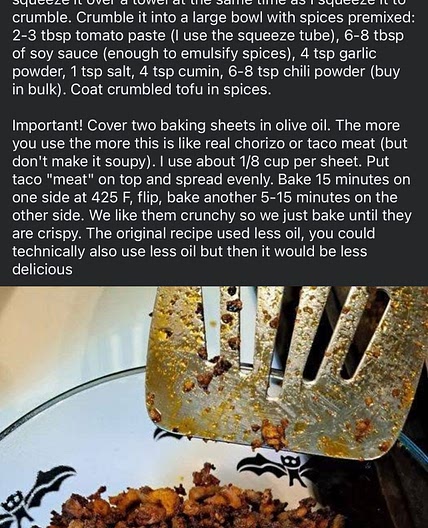 Tofu taco meat