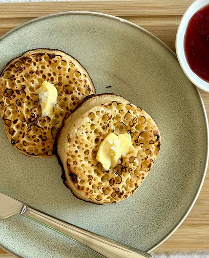 Air Fryer Toasted Crumpets