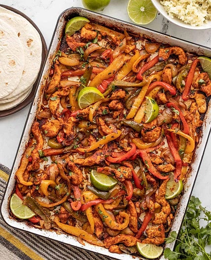 Sheet Pan Chicken Fajitas