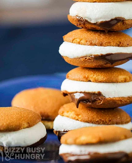 Microwave S'mores with Vanilla Wafers