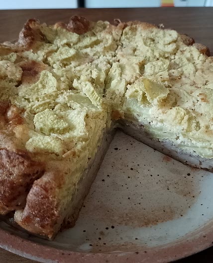Gâteau à la rhubarbe et amande