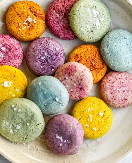 Easy Rainbow Tahini Cookies (Vegan + Gluten-Free)