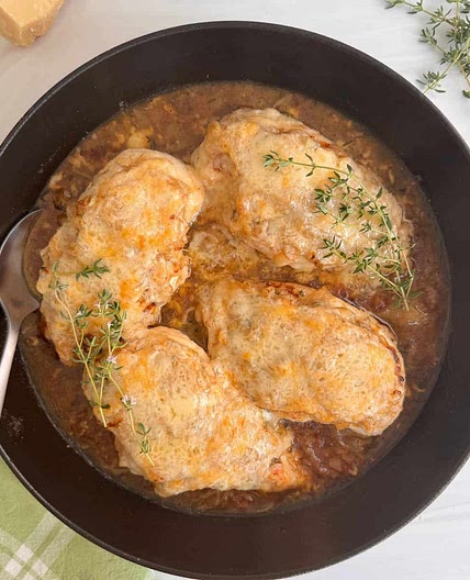 French Onion Skillet Chicken (GF)