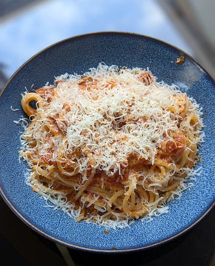 Tomato and Chorizo Spaghetti