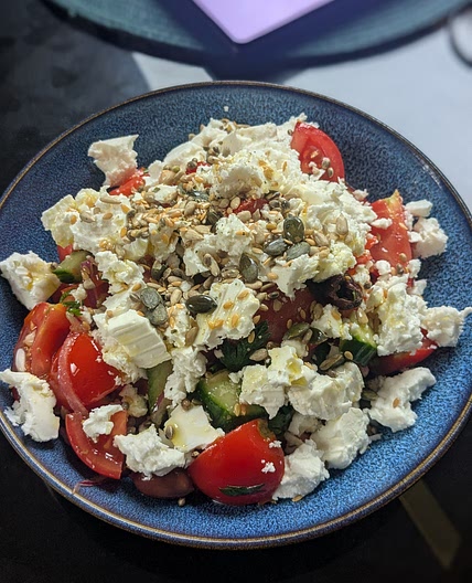Greek Salad with Seeds