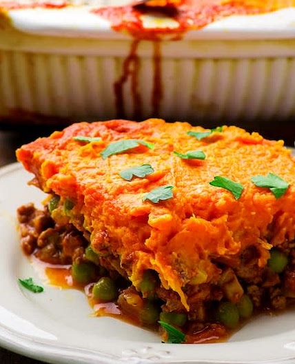 Turkey and Sweet Potato Shepherds Pie (Freezer/Diabetic Friendly/Mediterranean diet/Kidney Friendly/Comfort Food)