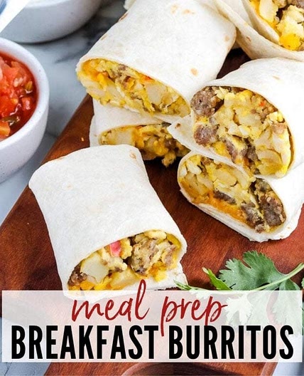 Mini Breakfast Burritos (Freezer-Friendly)